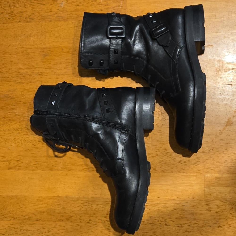 Ash Witch Biz Studded Leather Moto Boots